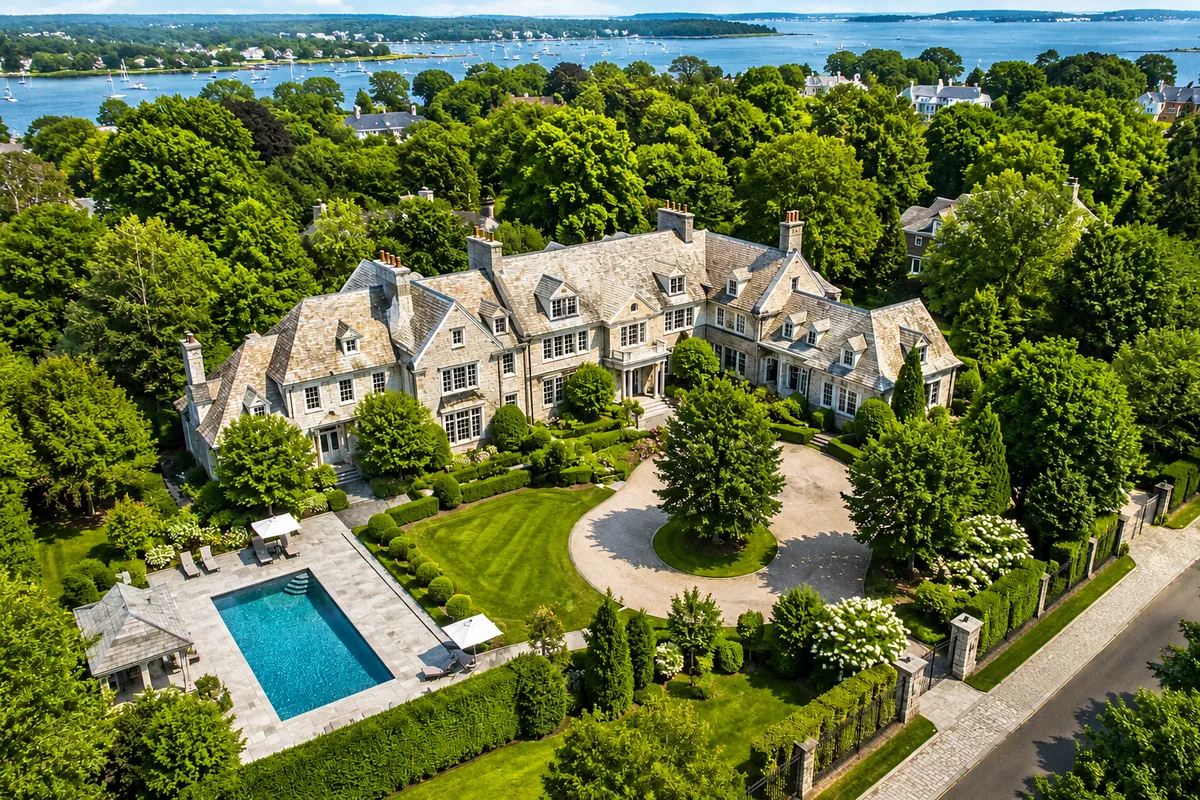 Greenwich CT country luxury Estate with beatiful manicured grounds. represented elite Estate & Private Chef staffing.