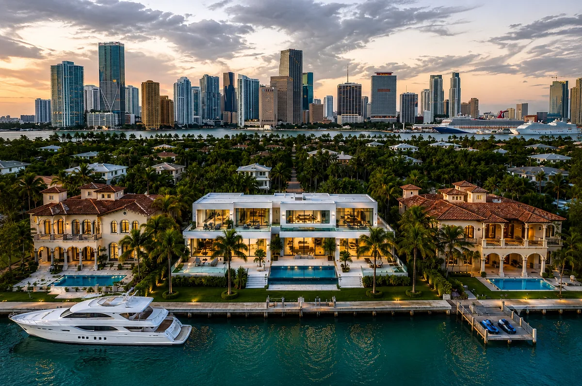 Hire a private chef in Miami: a luxury Miami estate served by Private Chefs Inc.
