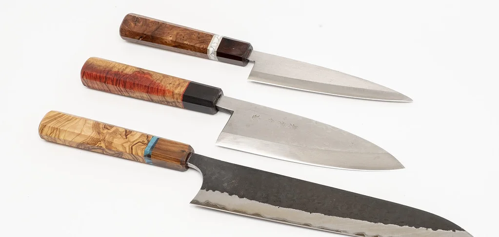Hand-forged Japanese chef knives